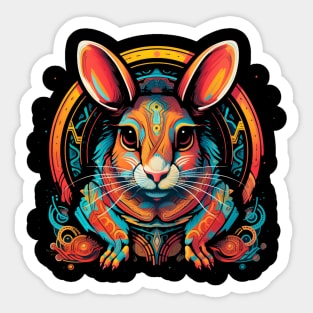 Elevate Your Style and Attract Fortune - Vibrant Zodiac Rat Design Sticker